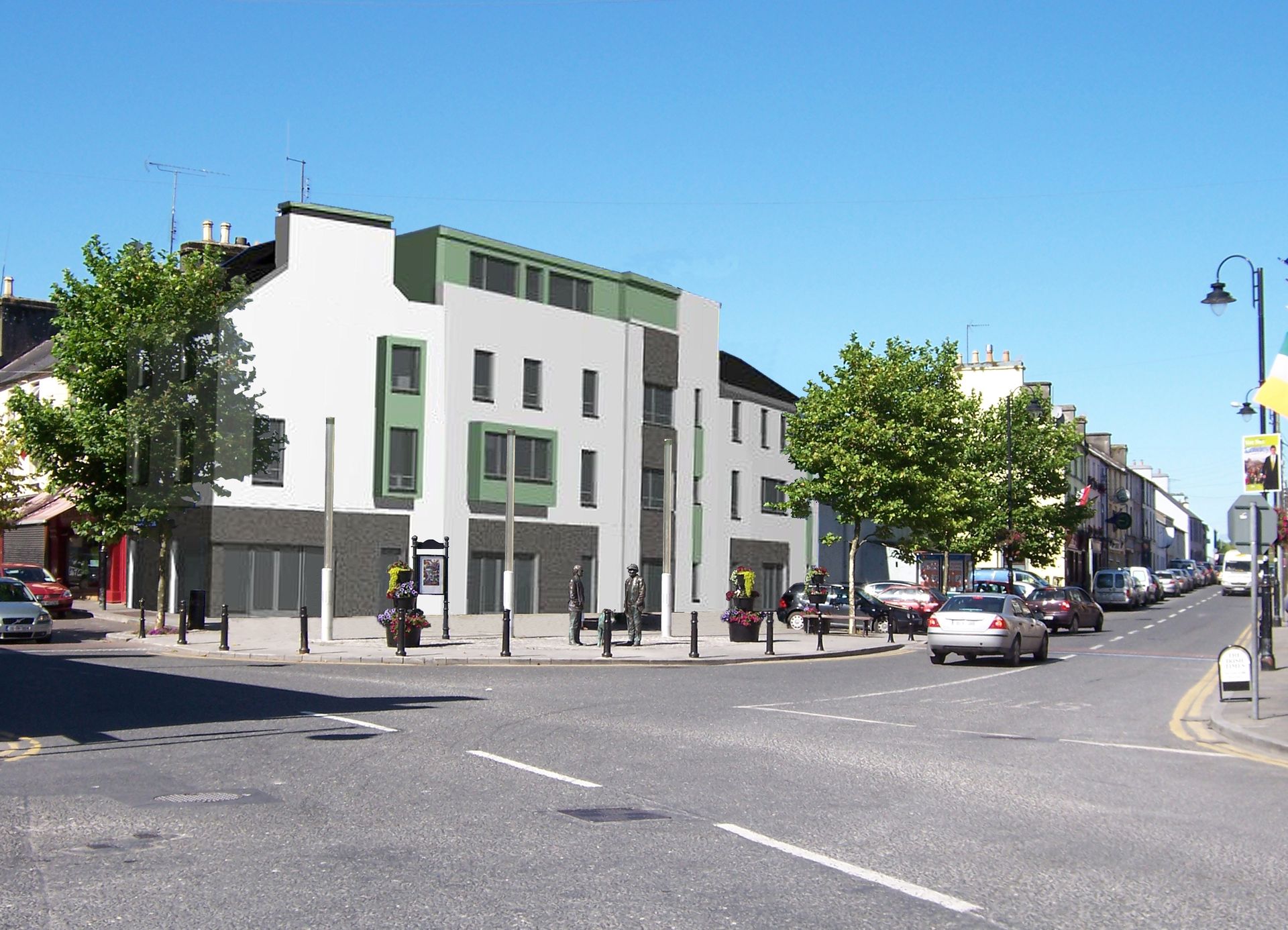 Mixed-use apartment building in Ballyhaunis